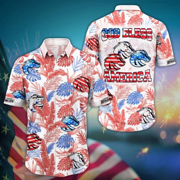 NCAA Boise State Broncos Hawaiian Shirt Aloha Vibes Shine For Fans