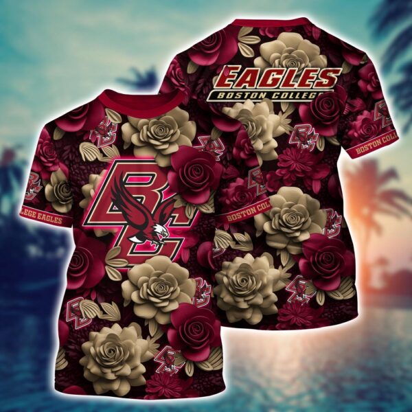 NCAA Boston College Eagles 3D T-Shirt Champion Elegance Bliss For Sports Fans