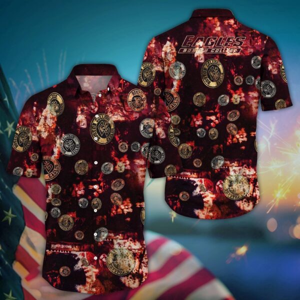 NCAA Boston College Eagles Hawaiian Shirt NCAA Luau League Look For Fans