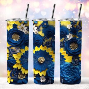 NCAA California Golden Bears Skinny Tumbler Beverage Blissful Moments 1