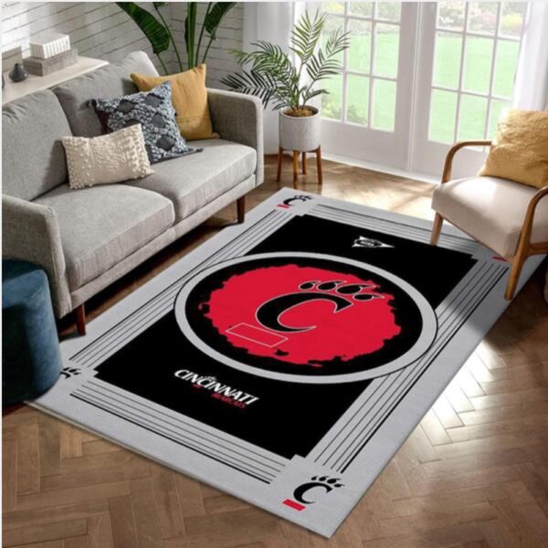 NCAA Cincinnati Bearcats Area Rug Bring The Excitement Of College Sports To Your Home