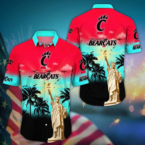 NCAA Cincinnati Bearcats Hawaiian Shirt College Bloom Burst For Sports Enthusiasts