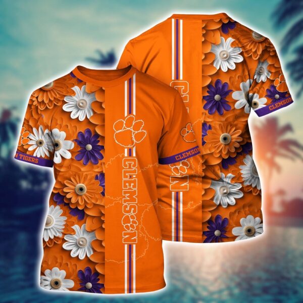 NCAA Clemson Tigers 3D T-Shirt Chic Everyday Wardrobe