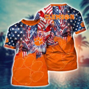 NCAA Clemson Tigers 3D T-Shirt…