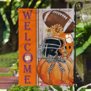 NCAA Clemson Tigers Garden Flag College Pride Blooms