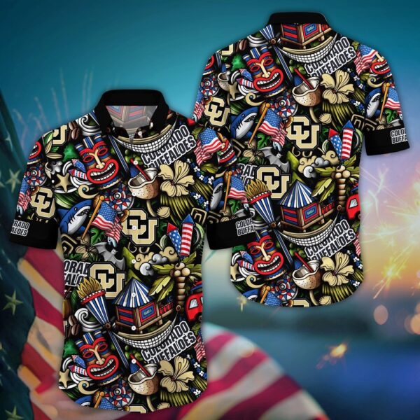 NCAA Colorado Buffaloes Hawaiian Shirt Cheer Squad Chic For Sports Enthusiasts