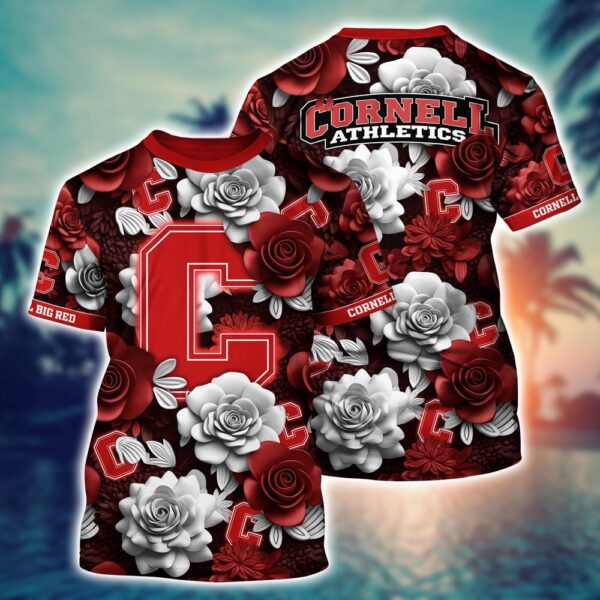 NCAA Cornell Big Red 3D T-Shirt Champion Elegance Bliss For Sports Fans