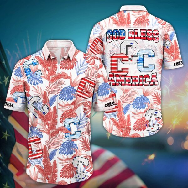 NCAA Cornell Big Red Hawaiian Shirt Island Spirit NCAA Style For Fans