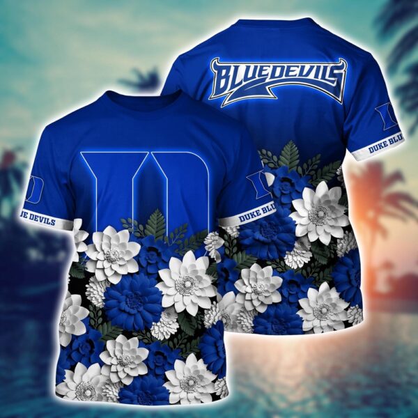 NCAA Duke Blue Devils 3D T-Shirt Casual Elegance Bliss For Sports Fans