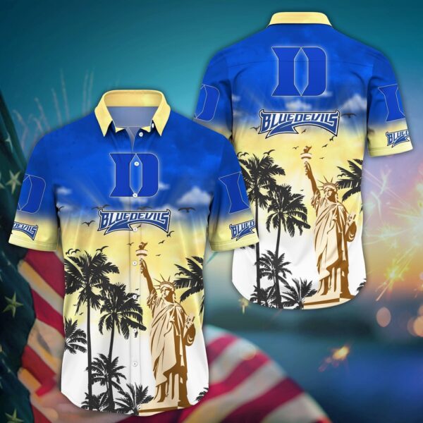 NCAA Duke Blue Devils Hawaiian Shirt Palm Tree Passion For Sports Enthusiasts