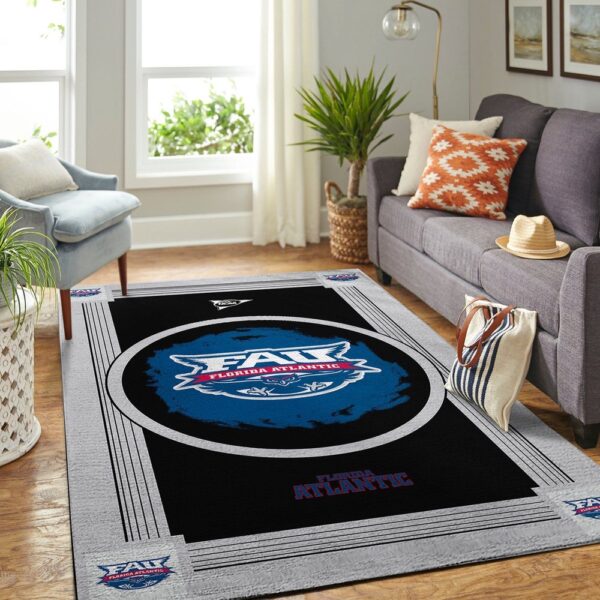 NCAA Florida Atlantic Owls Area Rug Athletic Elegance