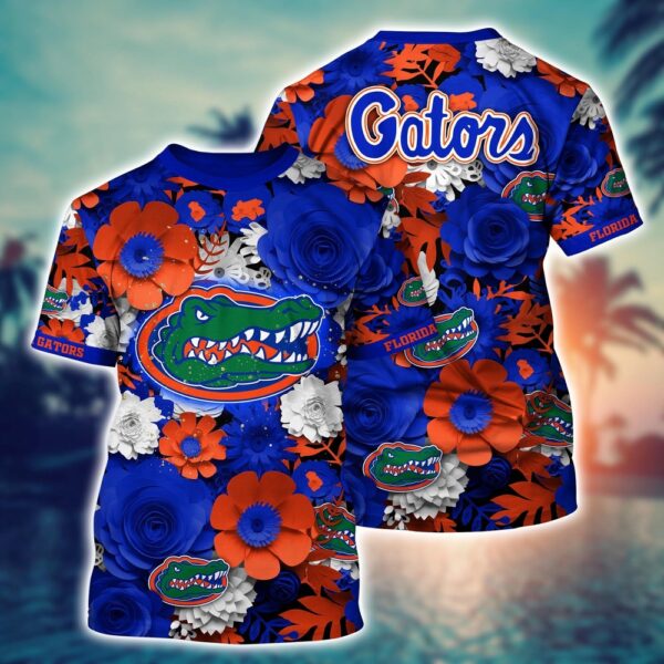 NCAA Florida Gators 3D T-Shirt Fashion Aura Chic For Sports Fans