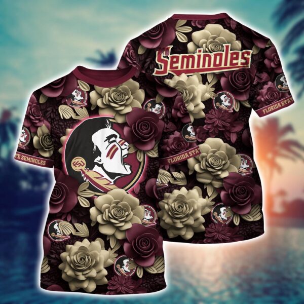 NCAA Florida State Seminoles 3D T-Shirt Fashion Forward Bliss For Sports Fans