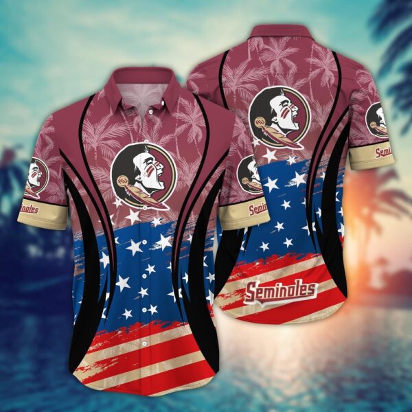 NCAA Florida State Seminoles Hawaiian Shirt Stadium Style For Sports Enthusiasts