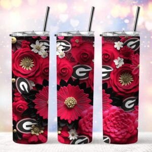 NCAA Georgia Bulldogs Skinny Tumbler Elegant Sips Of Victory 1