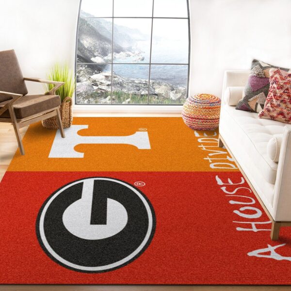 NCAA Georgia Ft Tennessee Synthetic Area Rug Add A Touch Of Style