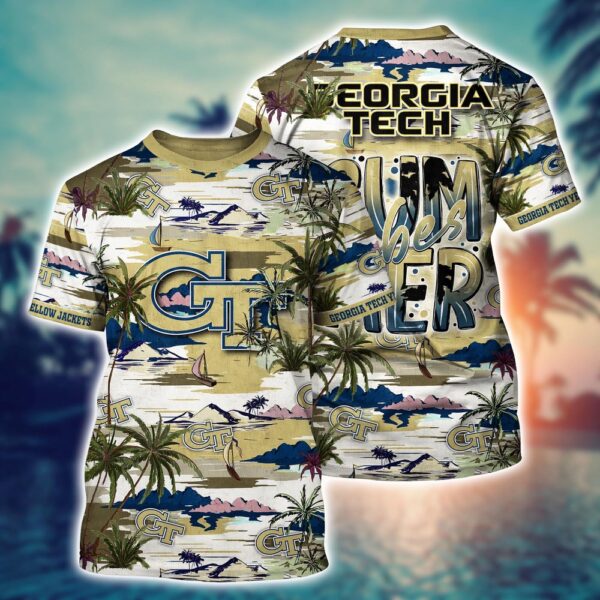 NCAA Georgia Tech Yellow Jackets 3D T-Shirt Forward Urban Vibes