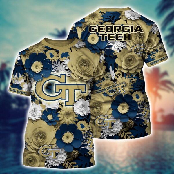 NCAA Georgia Tech Yellow Jackets 3D T-Shirt Glamorous Tee Layers For Sports Fans