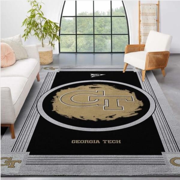 NCAA Georgia Tech Yellow Jackets Area Rug Bring The Excitement Of College Sports To Your Home