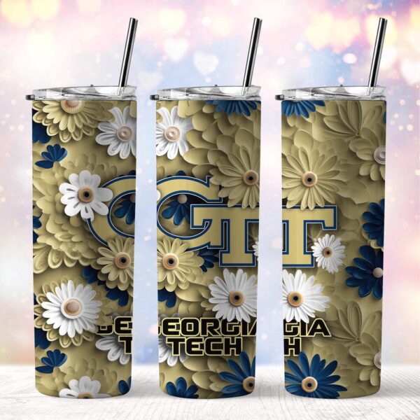 NCAA Georgia Tech Yellow Jackets Skinny Tumbler Campus Spirit Quencher