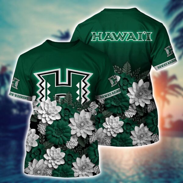 NCAA Hawaii Rainbow Warriors 3D T-Shirt Champion Bliss Parade For Sports Fans