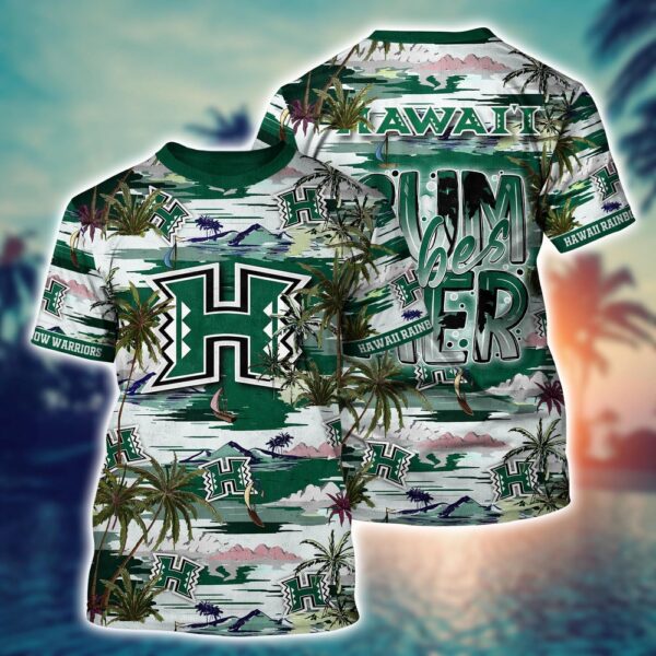 NCAA Hawaii Rainbow Warriors 3D T-Shirt Forward Urban Vibes