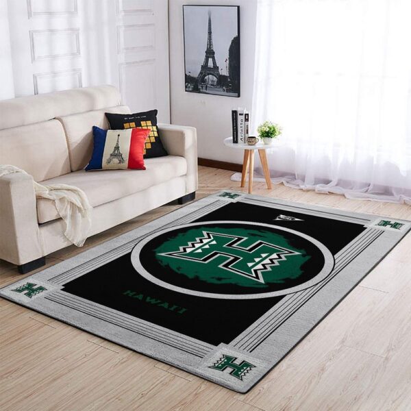 NCAA Hawaii Rainbow Warriors Area Rug Athletic Elegance