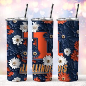 NCAA Illinois Fighting Illini Skinny Tumbler Campus Spirit Quencher 1