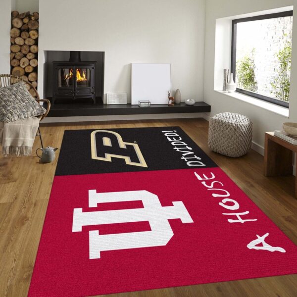 NCAA Indiana Ft Purdue Area Rug Add A Touch Of Flair To Your Living Space