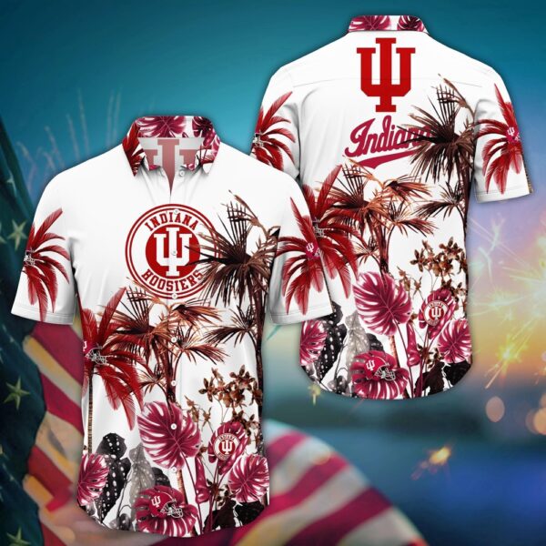 NCAA Indiana Hoosiers Hawaiian Shirt Wave The Colors For Fans