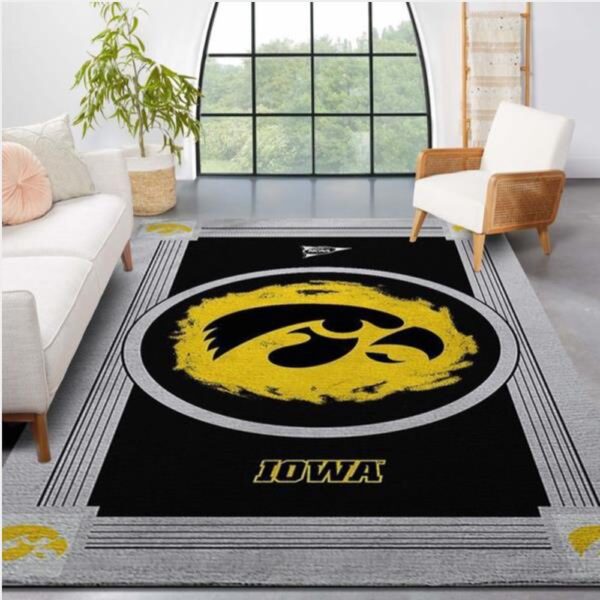 NCAA Iowa Hawkeyes Area Rug Bring The Excitement Of College Sports To Your Home