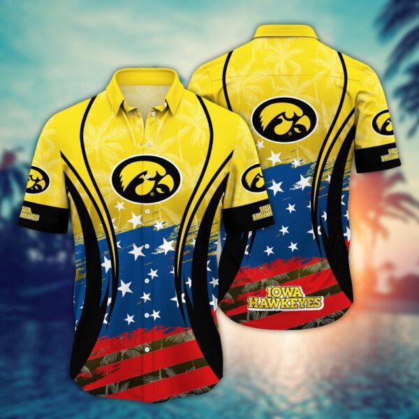 NCAA Iowa Hawkeyes Hawaiian Shirt Stadium Style For Sports Enthusiasts