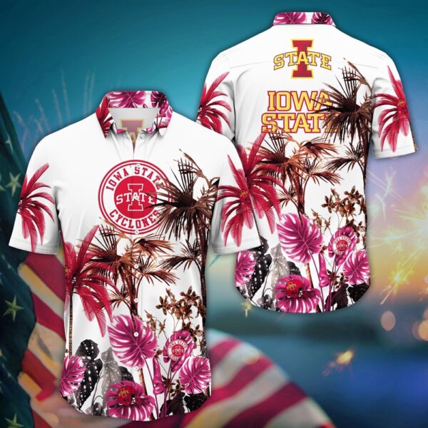 NCAA Iowa State Cyclones Hawaiian Shirt Floral Frenzy For Fans