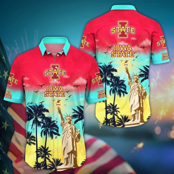 NCAA Iowa State Cyclones Hawaiian Shirt Palm Tree Passion For Sports Enthusiasts