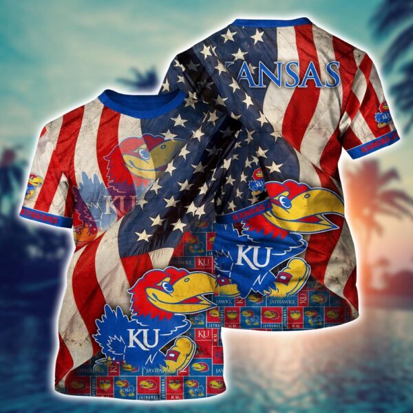 NCAA Kansas Jayhawks 3D T-Shirt Comfort Haven Trends