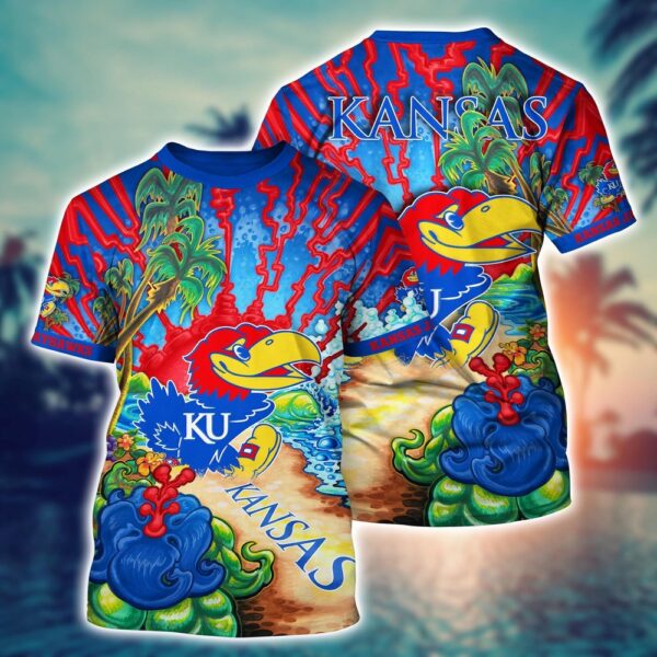 NCAA Kansas Jayhawks 3D T-Shirt Fashion Forward Comfort