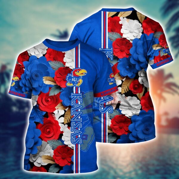 NCAA Kansas Jayhawks 3D T-Shirt Magic Threads Parade For Sports Fans