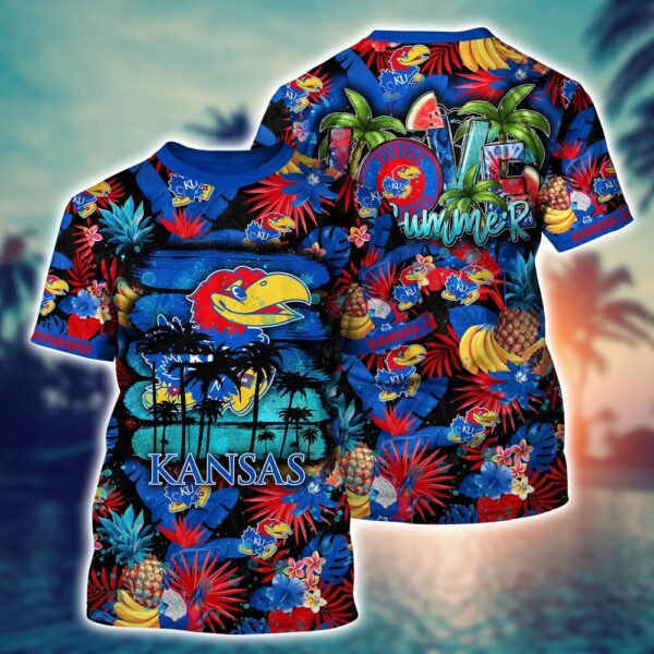 NCAA Kansas Jayhawks 3D T-Shirt Signature Street Look