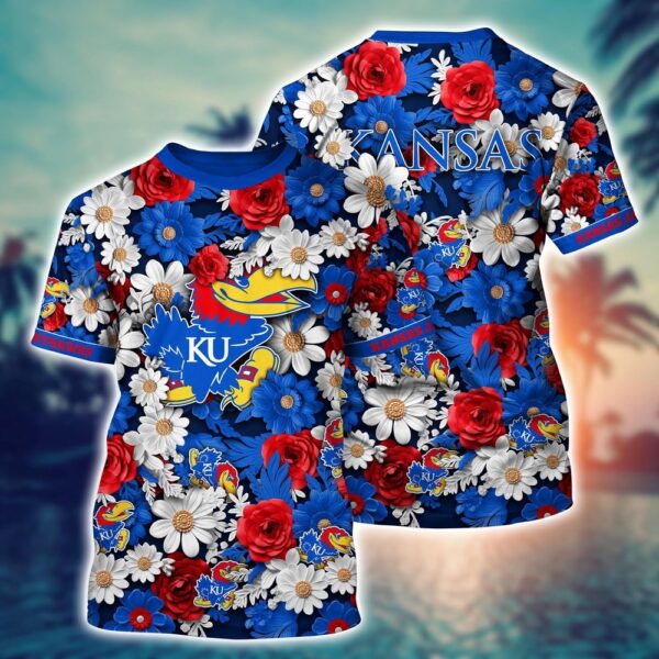 NCAA Kansas Jayhawks 3D T-Shirt Vogue Blissful Styles