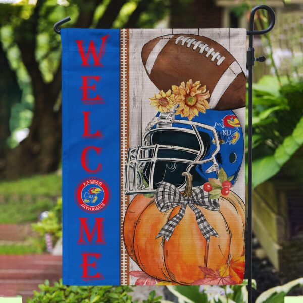 NCAA Kansas Jayhawks Garden Flag College Pride Blooms