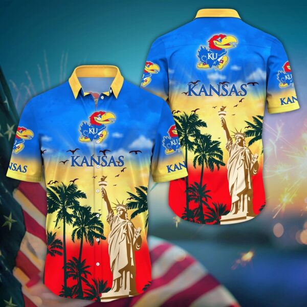 NCAA Kansas Jayhawks Hawaiian Shirt Palm Tree Passion For Sports Enthusiasts