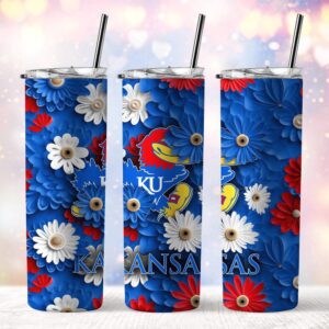 NCAA Kansas Jayhawks Skinny Tumbler Adventure In Every Sip 1