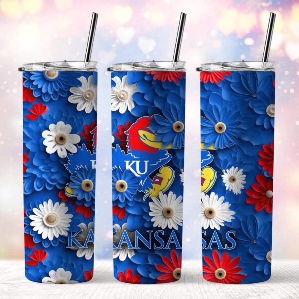 NCAA Kansas Jayhawks Skinny Tumbler Adventure In Every Sip