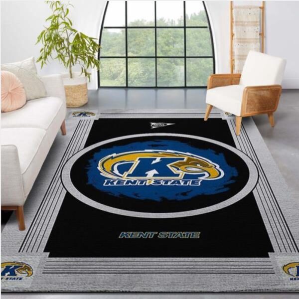 NCAA Kent State Golden Flashers Area Rug Bring The Excitement Of College Sports To Your Home