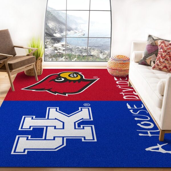 NCAA Kentucky Ft Louisville Area Rug Add A Touch Of Flair To Your Living Space