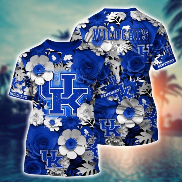 NCAA Kentucky Wildcats 3D T-Shirt Fashion Aura Chic For Sports Fans