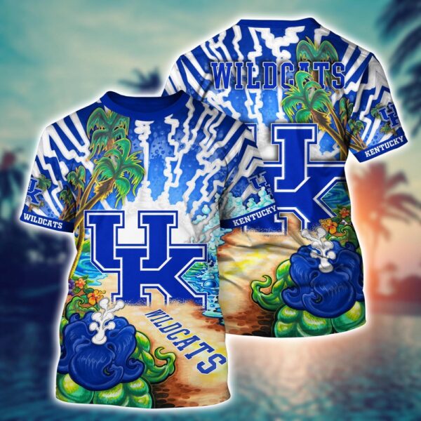 NCAA Kentucky Wildcats 3D T-Shirt Fashion Forward Comfort