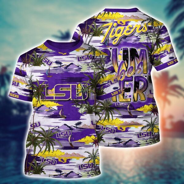 NCAA LSU TIGERS 3D T-Shirt Signature Comfort Style