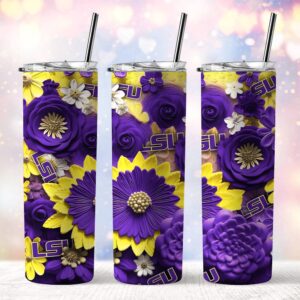 NCAA LSU TIGERS Skinny Tumbler Elegant Sips Of Victory 1