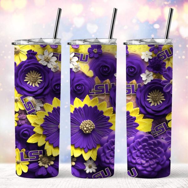 NCAA LSU TIGERS Skinny Tumbler Elegant Sips Of Victory